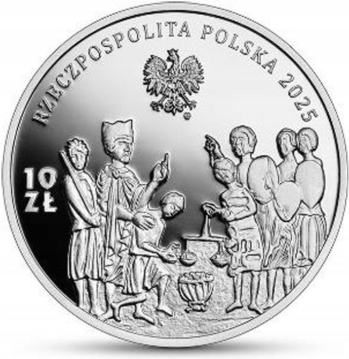 10 złotych 2025 - Tysiąclecie koronacji Bolesława Chrobrego