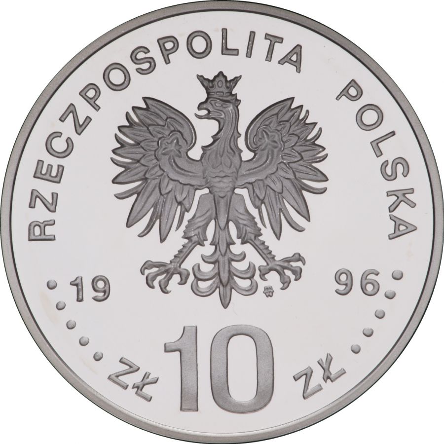 10 złotych 1996 - Zygmunt August (półpostać)
