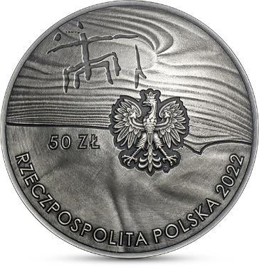 50 złotych 2022 rok - Kopalnie krzemienia pasiastego Krzemionki