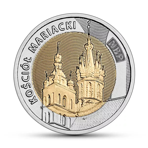 5 złotych 2020 - Odkryj Polskę - Kościół Mariacki