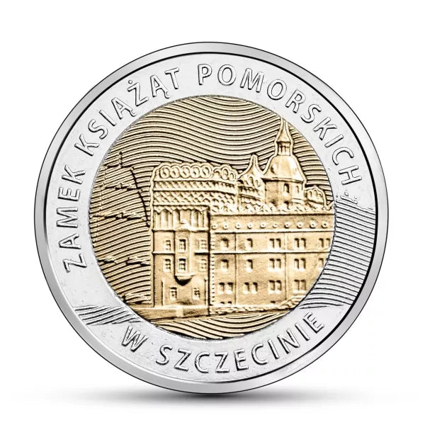 5 złotych 2016 - Odkryj Polskę - Zamek Książąt Pomorskich w Szczecinie