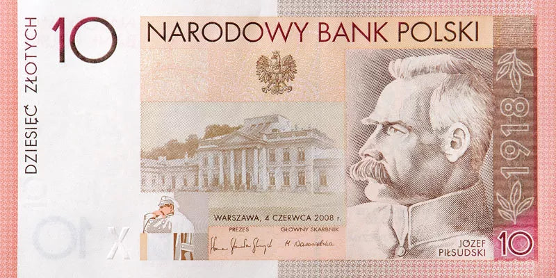 Banknot 10 złotych 2008 - 90. rocznica odzyskania niepodległości - Józef Piłsudski